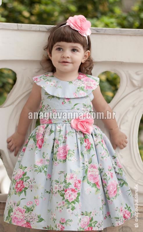 vestido infantil social branco